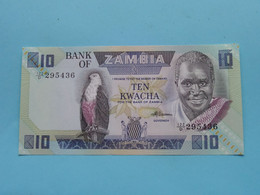 K10 Ten KWACHA ( 122/D 295436 - Sign 7 ) Bank Of ZAMBIA ( For Grade See SCANS ) UNC ! - Zambie