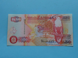 K50 Fifty KWACHA ( BH/039524895 ) Bank Of ZAMBIA - 2007 ( For Grade See SCANS ) UNC ! - Zambia