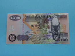 K100 One Hundred KWACHA ( CL/03 3462821 ) Bank Of ZAMBIA - 2006 ( For Grade See SCANS ) UNC ! - Zambia