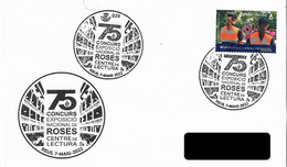 SPAIN. POSTMARK. NATIONAL ROSES EXHIBITION. REUS. 2022 - Maschinenstempel (EMA)