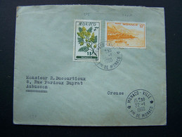 MONACO 1960 N° 311A + 516 SUR LETTRE ENTIERE - Brieven En Documenten