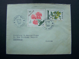 MONACO 1960 N° 515 + 516 SUR LETTRE ENTIERE - Cartas & Documentos