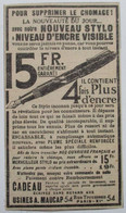 PUB 1934 NOUVEAU STYLO NIVEAU ENCRE VISIBLE USINE A. MAUCAP 54 Rue Trousseau PARIS - Pubblicitari