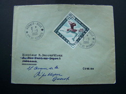 MONACO 1960 N° 536 SEUL SUR LETTRE ENTIERE - Cartas & Documentos