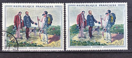 France  1363 Tableau Baton épais Et Normal Courbet Oblitéré Used - Oblitérés