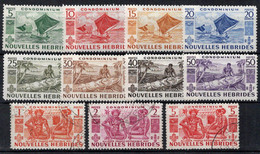 Nouvelles HEBRIDES  Timbres Poste N°144* à 151* Neufs & 152 à 154 Oblitérés TB Cote 128€50 - Ungebraucht