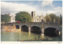 Postcard Salmon Weir Bridge Galway Ireland [ Dollard ] My Ref B25521 - Galway