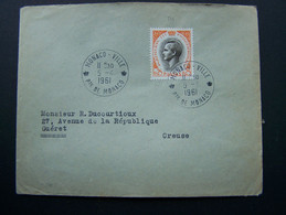 MONACO 1961 N° 544 SEUL SUR LETTRE ENTIERE - Briefe U. Dokumente