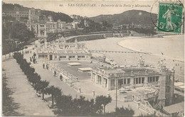 22-8-2447 - San Sebastian - Balneario De La Perla Y Miraconcha - 1914 Cachet Le Bousca - Guipúzcoa (San Sebastián)