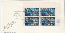 Lettre Nations Unies Avec Signature Marc Chagall, 1967 - Briefe U. Dokumente