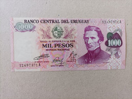 Billete De Uruguay De 1000 Pesos, Año 1974, UNC - Uruguay
