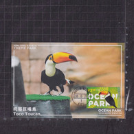 [Carte Maximum / Maximum Card /  Maximumkarte] Hong Kong 2020 | Ocean Park, Toco Toucan - Aberdeen First Day Postmarking - Maximumkarten