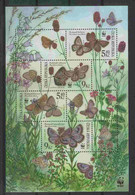 Ceska Rep. 2002 WWF Butterflies S/S Y.T. BF 15 ** - Blocks & Kleinbögen