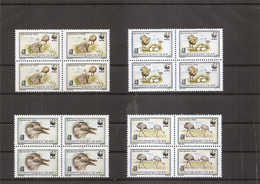 Autruches - WWF ( 1459/1462 D'Uruguay En Blocs De 4 XXX -MNH ) - Ostriches