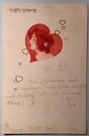Carl Jozsa (Raphael Kirchner Friend) 1900 „Coeur Dame“ Illustrateur Art Nouveau(CPA AK Hungary Judaica Schweiz Bienne BE - Otros & Sin Clasificación