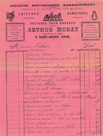 1891 FACTURE ARTHUR MURAT SELLERIE BOURRELERIE à SAINT AMAND CHER - 1800 – 1899