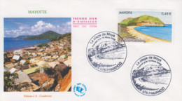 Enveloppe  FDC  1er  Jour    MAYOTTE   La  Plage  De  Moya   PAMANDZI   2006 - Altri & Non Classificati