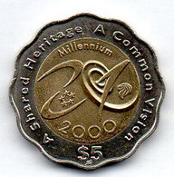 SINGAPORE, 5 Dollars, Bimetallic, Year 2000, KM # 171 - Singapore