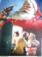 Coca Cola Plakat Werbung Weihnachten Weihnachtsmann Kinder - Advertising Posters