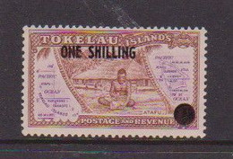 TOKELAU  ISLANDS    1956    1/- On  1/2d  Brown  And  Purple    MNH - Tokelau