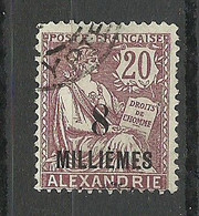 FRANKREICH France Alexandrie, 8 Milliemes OPT On 20 O - Other & Unclassified