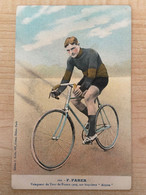 Postcard Edition Boldo, 100, Av Kléber, Paris - Nr 101 - F. Faber - Ciclismo