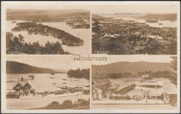 Multiview, Windermere, Westmorland, 1946 - Abraham RP Postcard - Windermere