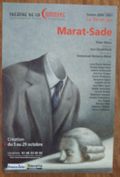 Affichette Programme (14 X 21) Marat-Sade - Théâtre De La Commune, Aubervilliers - Illustration : Stanislas Bouvier - Programs