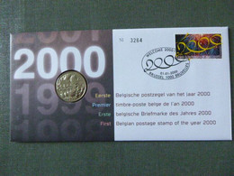 BELG.2000 2878 Eerste Belgische Postzegel Van Het Jaar 2000 Numisletter TB, Muntbrief - Numisletter