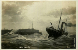 L'ile Pelée , Cherbourg En Cotentin * Carte Photo * Bateau Jetée Sémaphore * Ile Pelée - Cherbourg