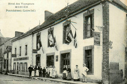 Pontchâteau * RARE CPA ! * Hôtel Des Voyageurs A. MONIER Fils * + PUB Au Dos - Pontchâteau