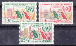 Senegal 1962 Mi#250-252 Mint Hinged - Senegal (1960-...)