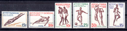 Senegal Sport 1963 Mi#258-263 Mint Hinged - Senegal (1960-...)