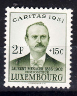 Luxembourg 1951 Mi#485 Mint Hinged - Ungebraucht