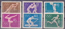 Bulgara 1960 Olympic Games Mi#1172-1177 Mint Never Hinged - Unused Stamps