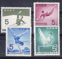Japan Sport 1957,1960,1961,1963 Mi#572,737,774,845 Mint Never Hinged - Unused Stamps