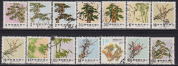 China Taiwan 1986 Deffinitive, Flora, 14 Values ​​used - Used Stamps