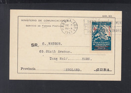 Cuba PK 1947 Habana Nach England - Cartas