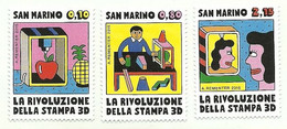 2015 - 2472/74 Stampa 3D   ++++++++ - Unused Stamps