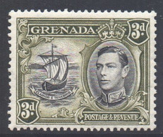 Grenada Scott 138 - SG158a, 1938 George VI 3d MH* - Grenada (...-1974)