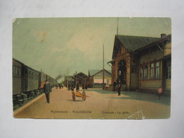 1909 IMPERIAL RUSSIA, REPINO (KUOKKALA, FINLAND) RAILWAY STATOIN - Finland