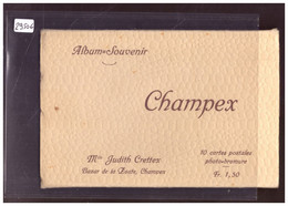 CHAMPEX -  ALBUM DEPLIANT 10 CARTES 9x14 - TB - VS Valais