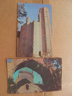 2 Cards Post Card Uzbekistan Samarkand Bibikhanym - Ouzbékistan