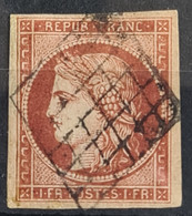 FRANCE 1849 - Canceled (grille) - YT 6a - 1F - 1849-1850 Cérès