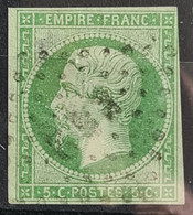 FRANCE 1854 - Canceled - YT 12a - Amincis! - 1853-1860 Napoléon III