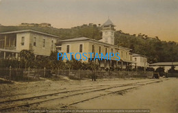 190947 EQUATOR GUAYAQUIL HOSPITAL GENERAL & RAILROAD POSTAL POSTCARD - Ecuador