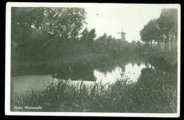 ANSICHTKAART * ZEELAND * HULST * MOLENZICHT * GELOPEN NAAR TILBURG IN 1949 * KNIKJE IN KAART  (3945) - Hulst