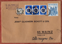 Brief, Touring-Club U.a., Bruxelles Nach Mainz 1971 (8870) - Storia Postale