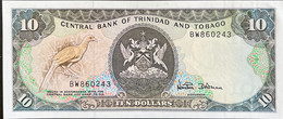 Trinidad 10 Dollars, P-38d (1985) - UNC - Signature 7 - Trinidad & Tobago