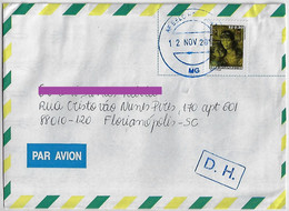 Brazil 2011 Cover Belo Horizonte Florianópolis Stamp RHM-830 Painting Two Children By Portinari Cancel DH After The Hour - Lettres & Documents